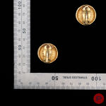 KARL LAGERFELD- PAIRE DE BOUCLES D'OREILLES