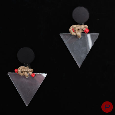 CHRISTIAN ASTUGUEVIEILLE - 1980/90'S- PAIRE DE BOUCLES D'OREILLES
