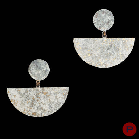 CHRISTIAN ASTUGUEVIEILLE - 1980/90'S- PAIRE DE BOUCLES D'OREILLES