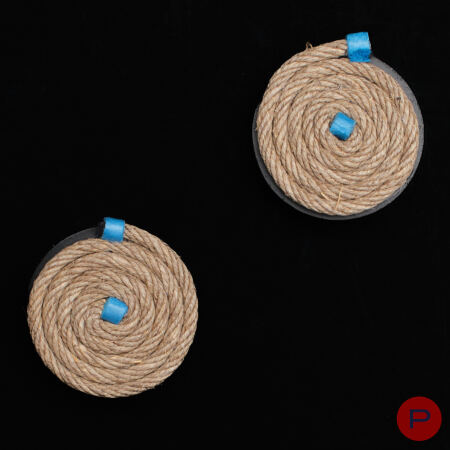 CHRISTIAN ASTUGUEVIEILLE - 1980/90'S- PAIRE DE BOUCLES D'OREILLES