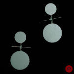 CHRISTIAN ASTUGUEVIEILLE - 1980/90'S- PAIRE DE BOUCLES D'OREILLES