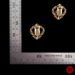 CHRISTIAN DIOR - 1970/80'S- PAIRE DE BOUCLES D'OREILLES