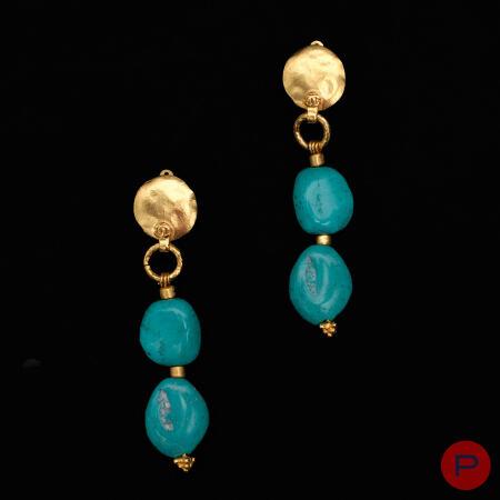 CHANEL - CIRCA 1998- PAIRE DE BOUCLES D'OREILLES
