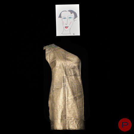 ELISABETH DE SENNEVILLE - PRINTEMPS-ÉTÉ 1981 - ROBE