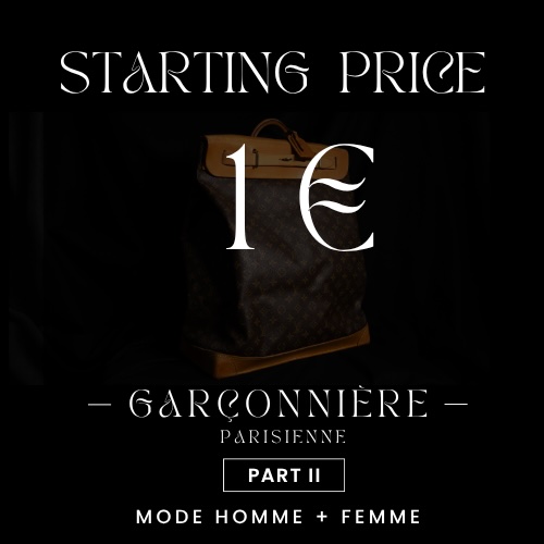 STARTING PRICE 1€ : GARÇONNIÈRE PARISIENNE PART II MODE HOMME + FEMME