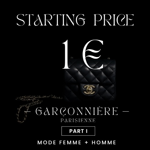 STARTING PRICE : 1€ GARÇONNIÈRE PARISIENNE PART I MODE FEMME + HOMME