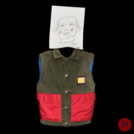 E. DE SENNEVILLE ENFANTS - AUTOMNE-HIVER 1978/79 - VESTE SANS MANCHES