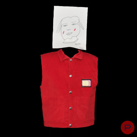 E. DE SENNEVILLE ENFANTS - AUTOMNE-HIVER 1978/79 - VESTE SANS MANCHES