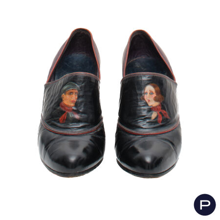 PERUGIA - CIRCA 1930 - PAIRE DE SOULIERS
