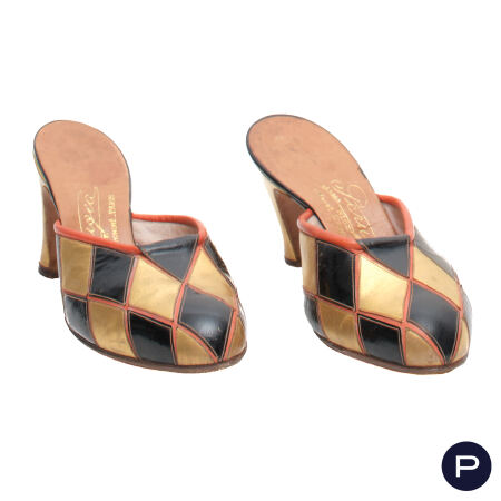 PERUGIA - CIRCA 1930 - PAIRE DE SOULIERS