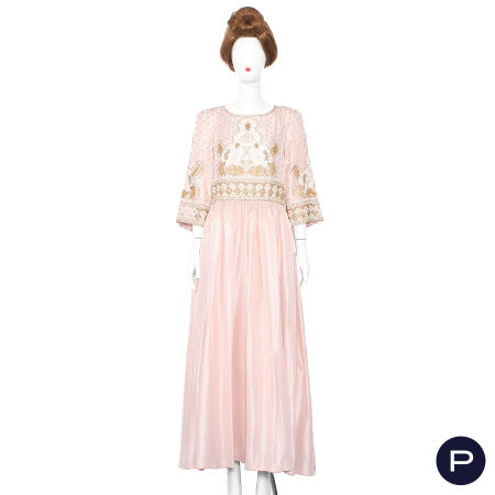 PIERRE BALMAIN X LESAGE - CIRCA 1975 - ROBE