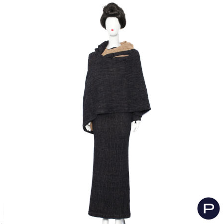 ISSEY MIYAKE - 1980'S - ENSEMBLE, HAUT, JUPE