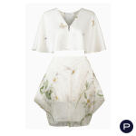 ALEXANDER MCQUEEN - PRINTEMPS-ÉTÉ 2009 - ENSEMBLE, CAPE, JUPE