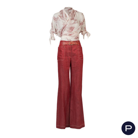 HERMÈS X JEAN-PAUL GAULTIER - 2004/11 - BLOUSE, JEAN