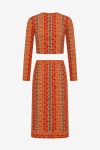 SCHIAPARELLI X SERGE LEPAGE - 1970'S - ENSEMBLE, HAUT, JUPE