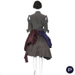 YOHJI YAMAMOTO - PRINTEMPS-ÉTÉ 2011 - ENSEMBLE, CHEMISE, JUPE