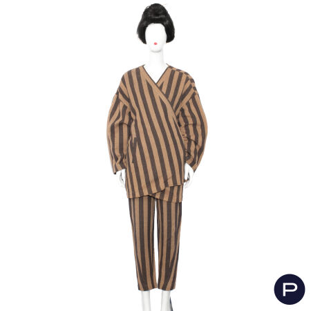 ISSEY MIYAKE - AUTOMNE-HIVER 1984/85 - ENSEMBLES, VESTE, PANTALON
