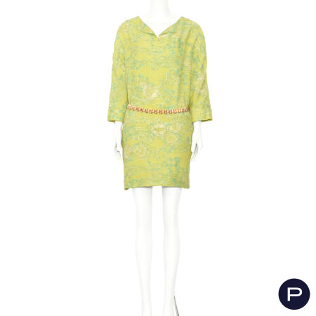 BALENCIAGA.EDITION X NICOLAS GHESQUIÈRE - CIRCA 2004 - ROBE, CHÂLE