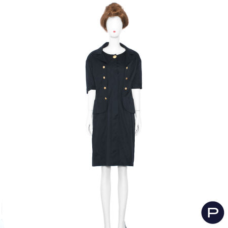 CHANEL BOUTIQUE X KARL LAGERFELD - 1980'S - ROBE