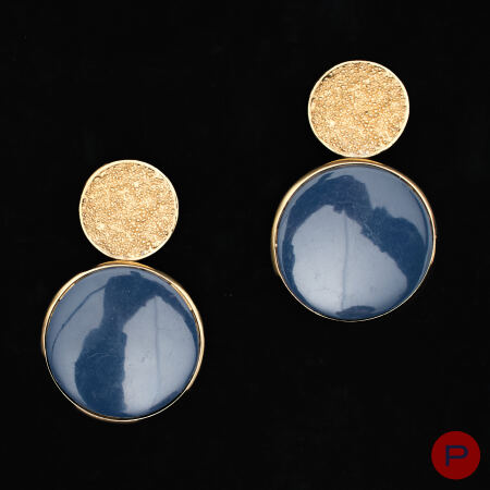 YVES SAINT LAURENT - 1980'S- PAIRE DE BOUCLES D'OREILLES