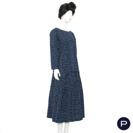ISSEY MIYAKE PERMANENTE - 1980'S - ENSEMBLE, BLOUSE, JUPE