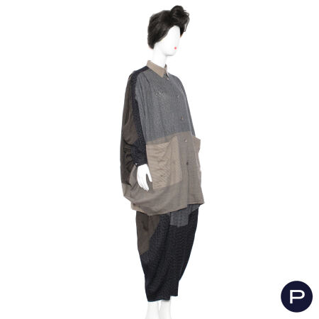 ISSEY MIYAKE - AUTOMNE-HIVER 1978/79 - ENSEMBLE, CHEMISE, PANTALON