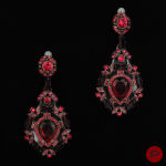 LANVIN X ELIE TOP - 2000/10'S- PAIRE DE BOUCLES D'OREILLES