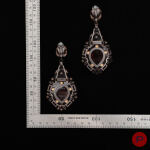 LANVIN X ELIE TOP - 2000/10'S- PAIRE DE BOUCLES D'OREILLES