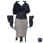 COMME DES GARÇONS NOIR - AUTOMNE-HIVER 1985/86 - ENSEMBLE, HAUT, JUPE