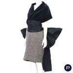 COMME DES GARÇONS NOIR - AUTOMNE-HIVER 1985/86 - ENSEMBLE, HAUT, JUPE