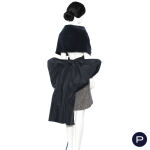 COMME DES GARÇONS NOIR - AUTOMNE-HIVER 1985/86 - ENSEMBLE, HAUT, JUPE