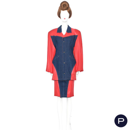 ROBERTO FABRIS - PRINTEMPS-ÉTÉ 1986 - ENSEMBLE, VESTE, JUPE