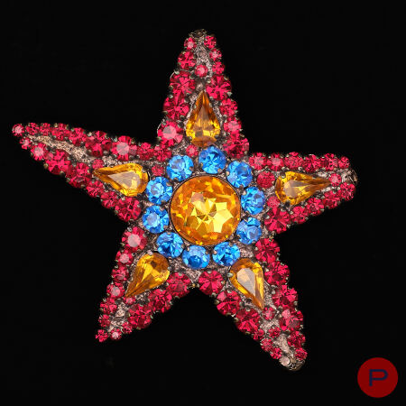 YVES SAINT LAURENT RIVE GAUCHE - CIRCA 1990- BROCHE-PENDENTIF