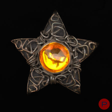 YVES SAINT LAURENT RIVE GAUCHE - 1990'S- BROCHE-PENDENTIF