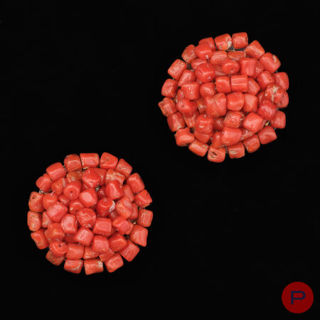 YVES SAINT LAURENT - 1970'S- PAIRE DE BOUCLES D'OREILLES